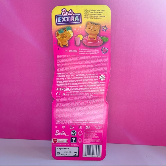 NWT Mattel Barbie Extra fashion + pet (orange cat and cherry robe) - Picture 2 of 3